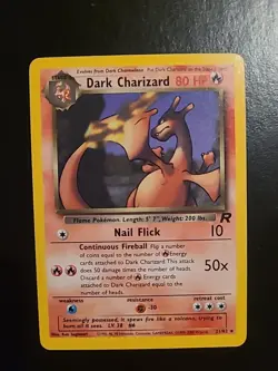 Dark Charizard - 21/82 Pokemon Team Rocket Unlimited Rare WOTC Vintage LP - Image 1