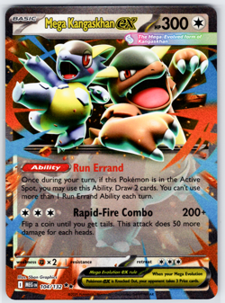 Pokemon Mega Kangaskhan ex 104/132 Double Rare Mega Evolution English - Image 1