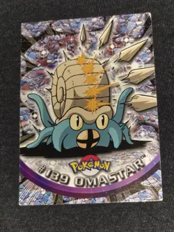 Omastar #139 Pokemon Topps TV Animation Blue Label English 2000 - Image 1