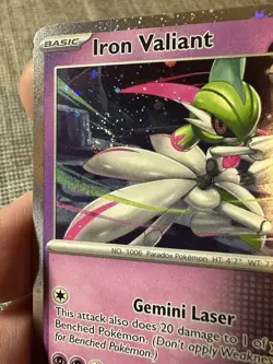 Iron Valiant 079/162 *SWIRL* Scarlet & Violet Promo Cosmos Holo Pokemon NM A - Image 1