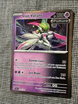 Iron Valiant 079/162 *SWIRL* Scarlet & Violet Promo Cosmos Holo Pokemon NM A - Image 2