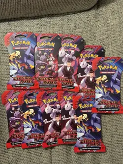 Pokemon TCG Scarlet & Violet Destined Rivals Sealed Booster Packs Lot Of 10 - Image 1