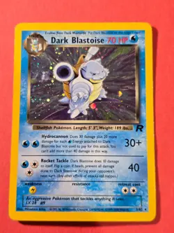 2000 Pokemon Team Rocket Unlimited #3 Dark Blastoise HOLO, Rare, cds1 - Image 1