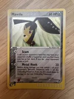 Pokemon Mawile 9/100 ex Sandstorm Holo "SWIRL" PACK FRESH NEVER PLAYED - Image 1