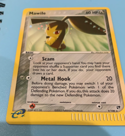Pokemon Mawile 9/100 ex Sandstorm Holo "SWIRL" PACK FRESH NEVER PLAYED - Image 3