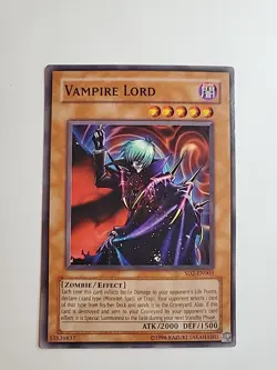 Yugioh TCG Vampire Lord SD2-EN003 Unlimited Common - Image 1