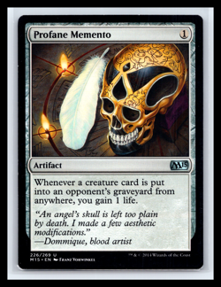 MTG Profane Memento #226 M15 Regular Rare Magic Card TCG CCG NM - Image 1