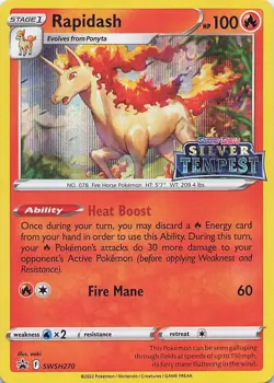 Rapidash - (Prerelease) Promo SWSH: Sword & Shield Promo Cards SWSH270 NM - Image 1