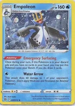 Empoleon - (Cosmos Holo) Holo Rare Miscellaneous Cards 037/172 NM Swirl* - Image 1