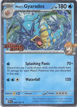Misty's Gyarados (Prerelease) Rare Miscellaneous Cards & Products 049/182 NM - Image 1