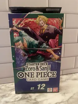 One Piece Card Game Zoro & Sanji Starter Deck ST12 English - Sealed - Image 1