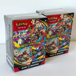 2X POKEMON TCG MEGA EVOLUTION BOOSTER BUNDLE TRADING CARDS NEW & SEALED - Image 1