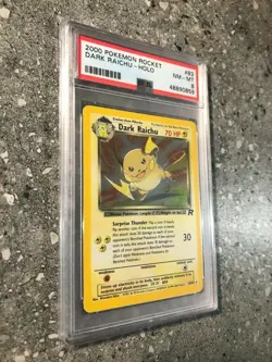 Pokemon TCG Cards Dark Raichu 83/82 Team Rocket Secret Rare Holo PSA 8 NM-MT - Image 3