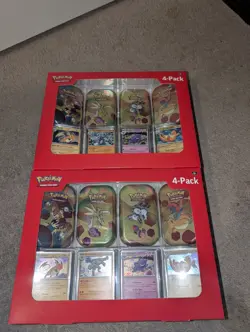 Pokemon 151 S&V - 4 Pack Mini Tins + 4 Promo Cards - SAMS CLUB EXCLUSIVE 2x - Image 1
