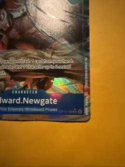 One Piece Card Edward.Newgate Alt Art OP13-042 Carrying On His Will English - Image 4