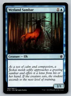 Wetland Sambar Magic The Gathering Kahns of Tarkir 2014 MTG Card FREE SHIPPING ! - Image 1