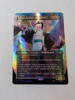Kykar, Zephyr Awakener (Borderless) (Mana Foil) Foundations Foil NM!!! - Image 1