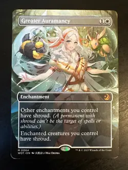 Greater Auramancy (Anime Borderless) Wilds of Eldraine: Enchanting Tales LP - Image 1