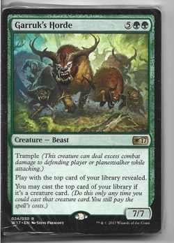 Garruk's Horder 2017 Magic Welcome Deck #004/30 Holo WoTC New Factory Sealed - Image 1
