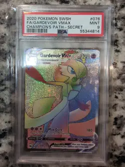 Gardevoir VMAX 2020 Pokemon Champions Path 076/073 Secret Full Art PSA 9 MINT - Image 1