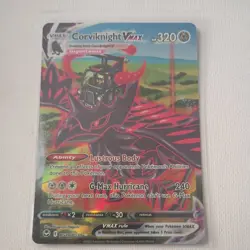 Pokemon TCG Corviknight VMAX SWSH12 Silver Tempest Trainer Gallery TG19/TG30 NM - Image 1