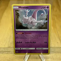 Pokemon TCG Mewtwo SM77 Black Star Promo - Image 1