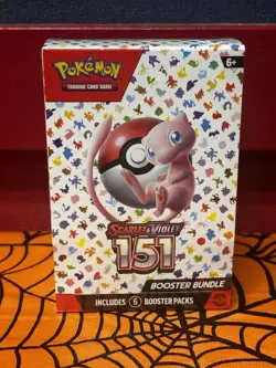 Pokemon TCG Scarlet and Violet 151 Booster Box, Factory Sealed English 6 Packs. - Image 1