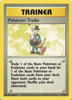 Pokemon Trader Rare Base Set 077/102 LP Normal - Image 1