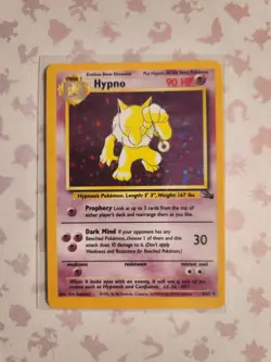Hypno 8/62 Holo Fossil Unlimited Pokemon TCG - Image 1