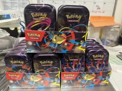 Lot of 20 Sealed Mini Tins Pokemon TCG Mega Evolution Mega Heros W/ Display Box - Image 1