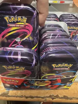 Lot of 20 Sealed Mini Tins Pokemon TCG Mega Evolution Mega Heros W/ Display Box - Image 2