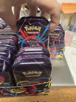 Lot of 20 Sealed Mini Tins Pokemon TCG Mega Evolution Mega Heros W/ Display Box - Image 3