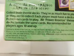 1999 Pokemon Power Reserve Jungle Theme Deck Factory Sealed Box X65JJ - Image 3