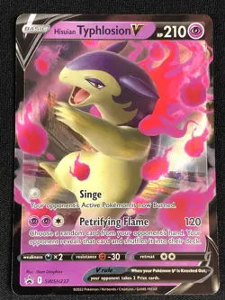 POKEMON HISUIAN TYPHLOSION V SWSH237 FOIL NM - Image 1