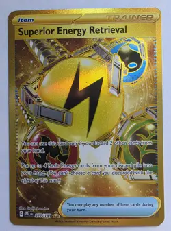 Pokemon TCG Superior Energy Retrieval Hyper Rare SV02: Paldea Evolved 277/193 NM - Image 1