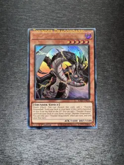 YuGiOh! Thunder Dragondark RA03 - Error Misprint Name Shift 1st Edition NM - Image 1