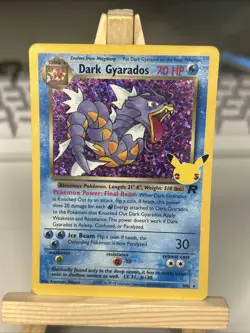 Pokemon Dark Gyarados TCG Holo Rare Card 8/82 Celebrations Classic Collection - Image 1