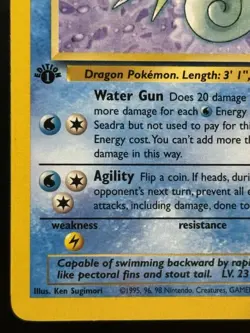 Pokemon TCG Seadra 42/62 1st Edition Fossil Uncommon Card - Image 4