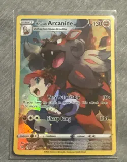 Hisuian Arcanine TG08/TG30 Lost Origin Full Art Ultra Rare Holo Pokemon Card NM - Image 1