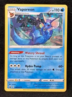 Black Star PROMO Vaporeon SWSH072 COSMOS HOLO Sword Shield 2020 Pokemon Card LP - Image 1