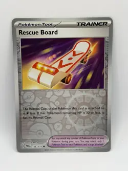 Rescue Board 126/131 SV: Prismatic Evolutions Reverse Holo Pokemon Card - Image 1