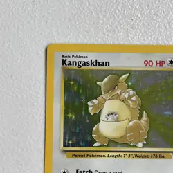 Pokemon TCG Jungle Holo Card Kangaskhan, 5/64, Unlimited Rare, Vintage 1999 LP - Image 3