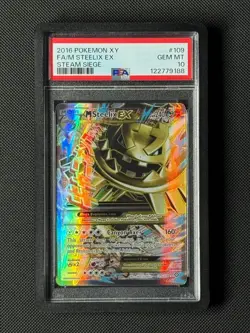 PSA 10 M Steelix EX 109/114 Full Art Pokemon Card Xy-Steam Siege Holo GEM MINT - Image 1