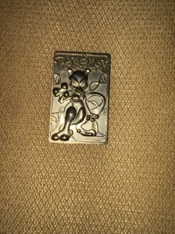 1999 Pokemon 23K Gold Plated Mewtwo Trading Card Burger King Limited Edition - Image 1
