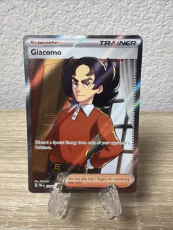 Pokemon TCG Giacomo Prismatic Evolutions Holo Ultra Rare Card 138/131 - Image 1