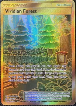 Viridian Forest (Secret) 256/236 Sm-Unified Minds Holo - Pokemon Card - Image 1