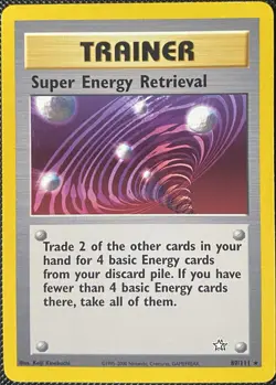 Super Energy Retrieval 89/111 Neo Genesis Regular - Pokemon Card - Image 1