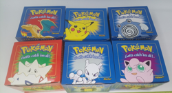1999 Burger King 23kt Gold Plated Pokemon Cards Complete Set of 6 New in Box - Image 1