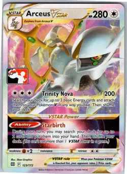 Arceus VSTAR Ultra Rare Prize Pack Series Cards 123/172 NM - Image 1