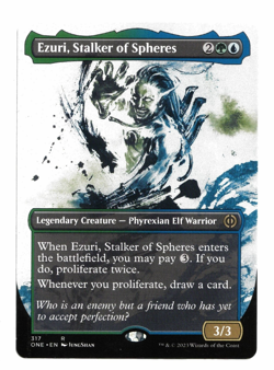 Magic the Gathering Card: Ezuri, Stalker of Spheres Borderless #317 ONE Rare! NM - Image 1